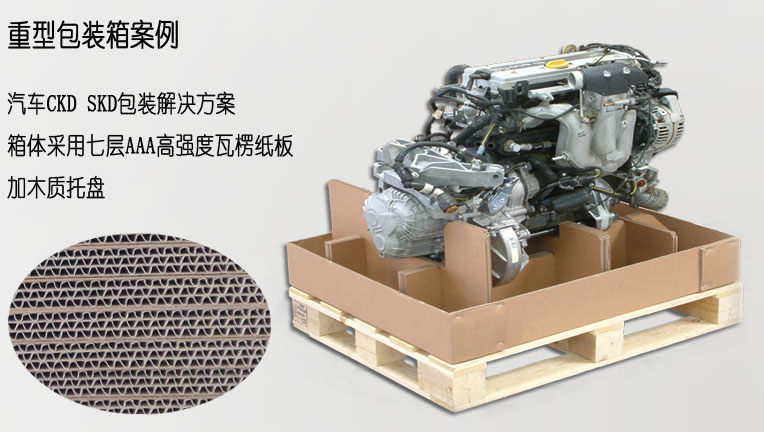 Heavy corrugated cardboard packaging